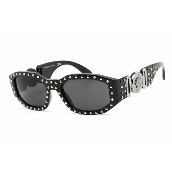 Versace VE 4361 Plastic Unisex Geometric Sunglasses Black 53mm Adult