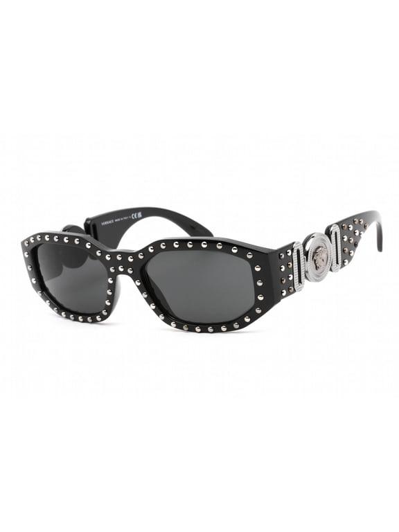 VE 4361 Plastic Unisex Geometric Sunglasses Black 53mm Adult