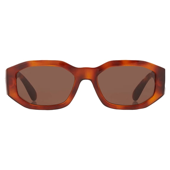 Versace VE 4361 Plastic Unisex Geometric Sunglasses Havana 53mm Adult
