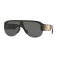 thumbnail image 1 of Versace VE 4391 Plastic Unisex Shield Sunglasses Black 48mm Adult, 1 of 6