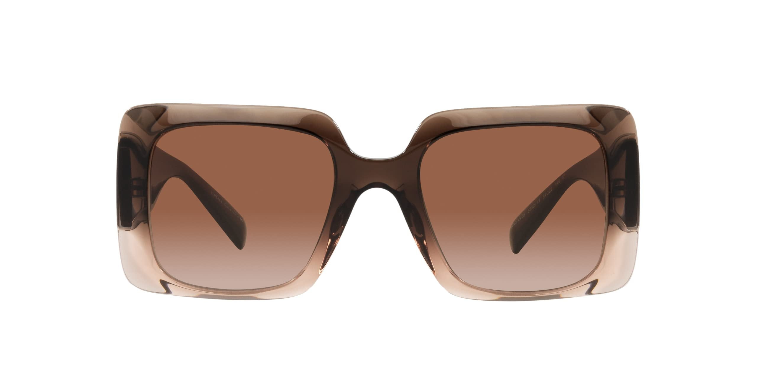 Versace VE 4405 Plastic Womens Rectangle Sunglasses Brown 54mm Adult