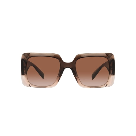 Versace VE 4405 Plastic Womens Rectangle Sunglasses Brown 54mm Adult