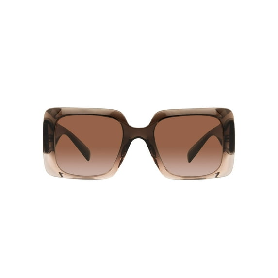 Versace VE 4405 Plastic Womens Rectangle Sunglasses Brown 54mm Adult