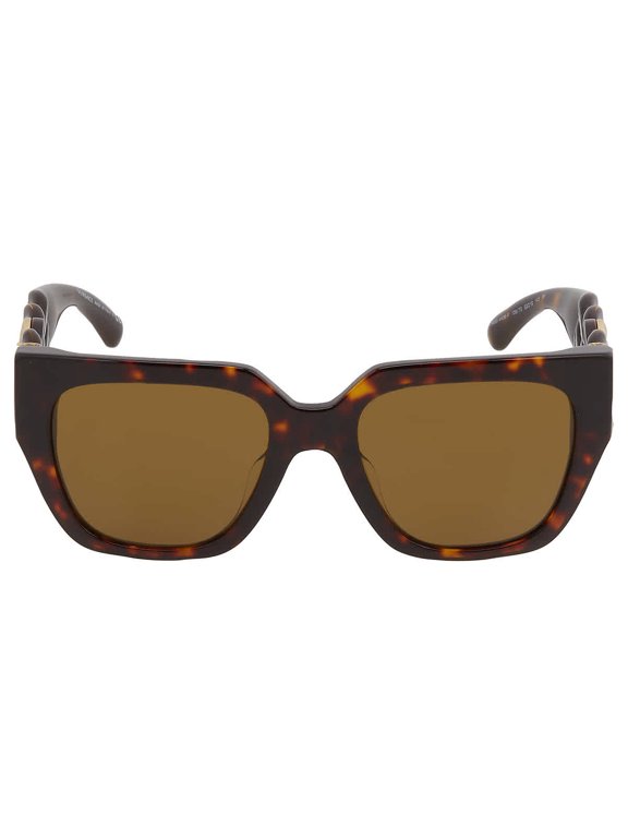 VE 4409F Plastic Womens Square Sunglasses Brown 53mm Adult