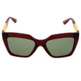 thumbnail image 1 of Versace VE 4418 Plastic Womens Square Sunglasses Transparent Red 56mm Adult, 1 of 2