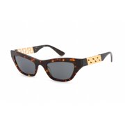 Versace VE 4419 Plastic Womens Cat-Eye Sunglasses Havana 52mm Adult