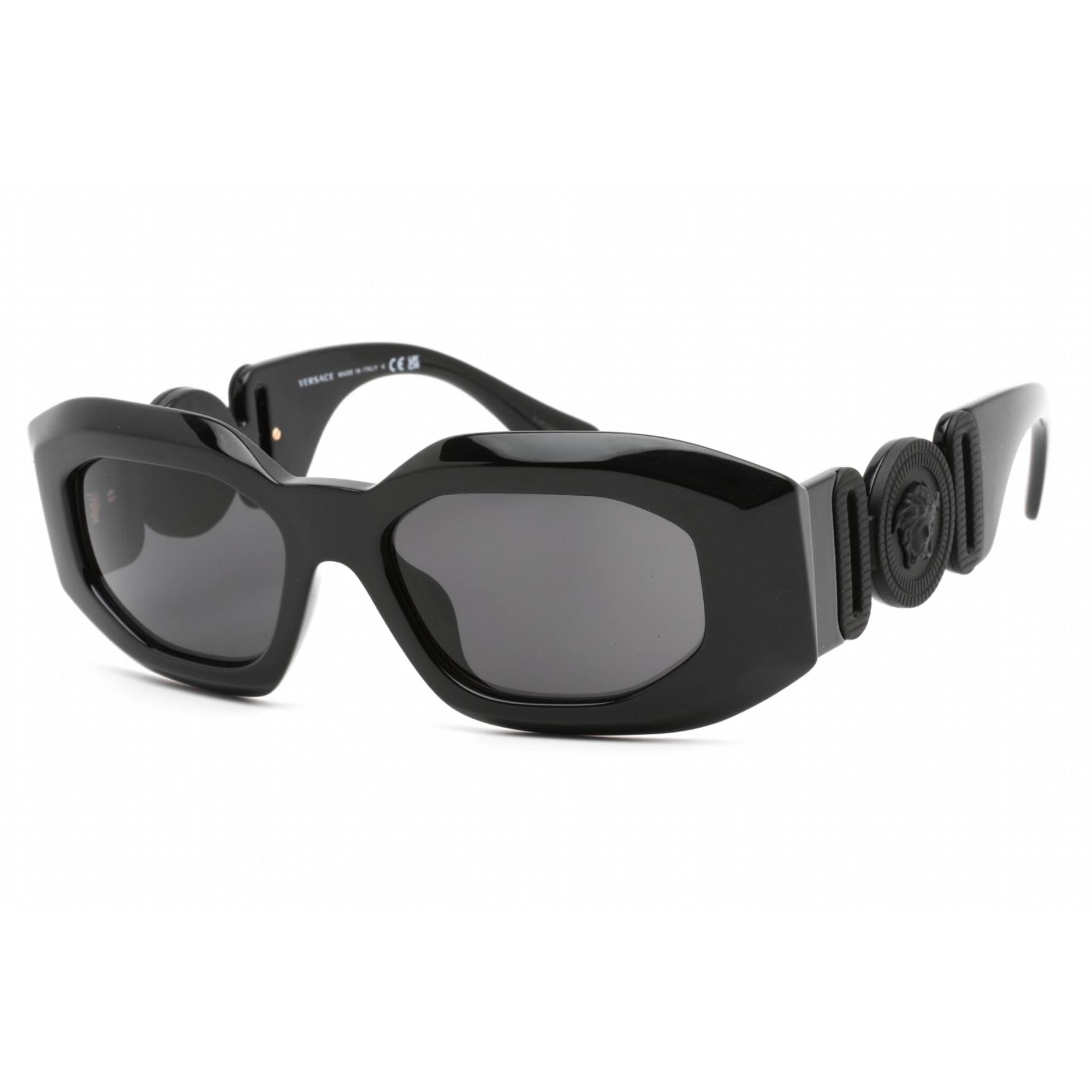 Versace VE 4425U Plastic Unisex Irregular Sunglasses Shiny, 45% OFF