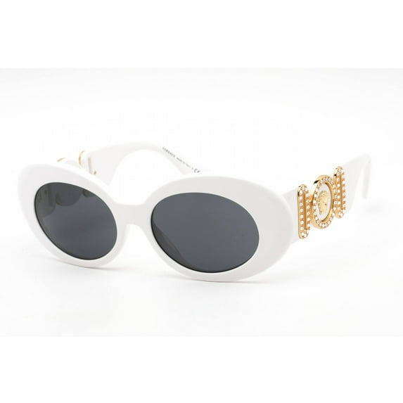 Versace VE 4426B Plastic Womens Oval Sunglasses White Gold 54mm Adult