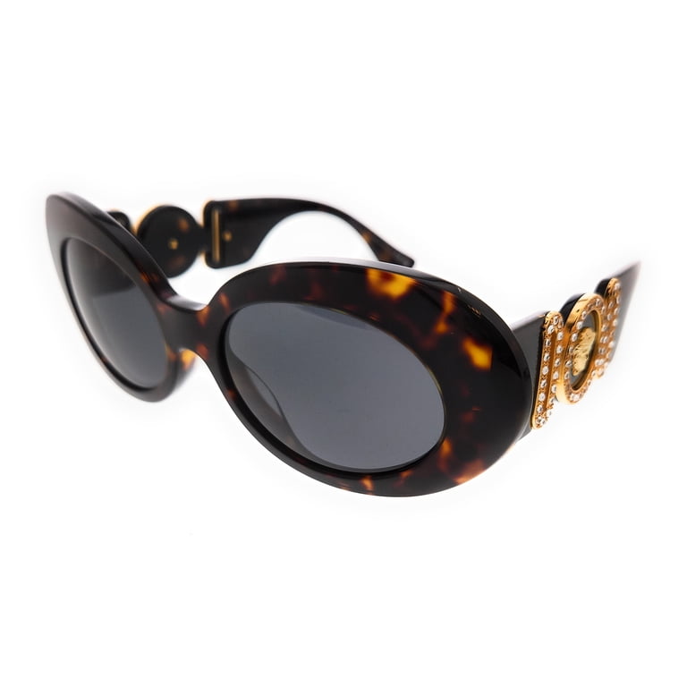 Versace VE 4426BU Plastic Womens Oval Sunglasses Havana 54mm  display picture 3