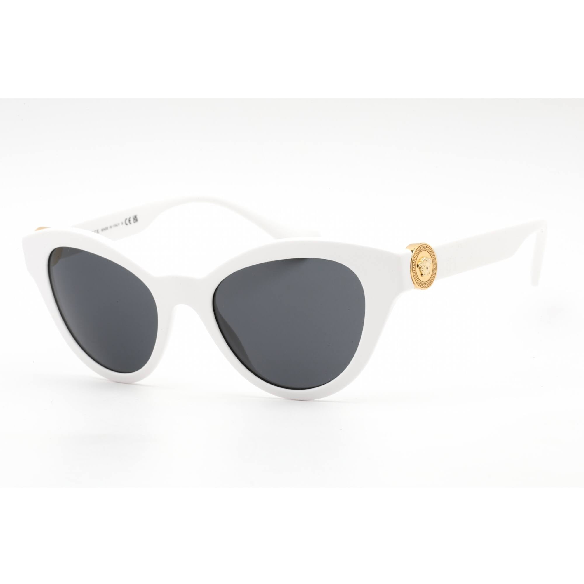Versace White & Gold 54mm Butterfly Sunglasses Versace turns heads with these striking butterfly shaped  main image 3