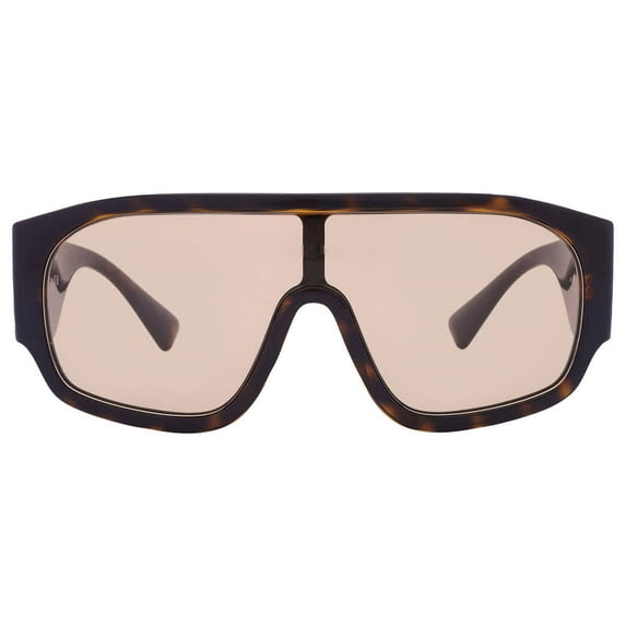 Versace VE 4439 Plastic Womens Shield Sunglasses Havana 33mm Adult