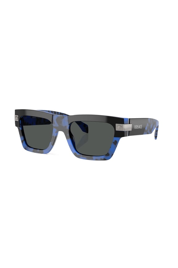 VE 4464 Plastic Unisex Rectangle Sunglasses Havana Blue 55mm Adult