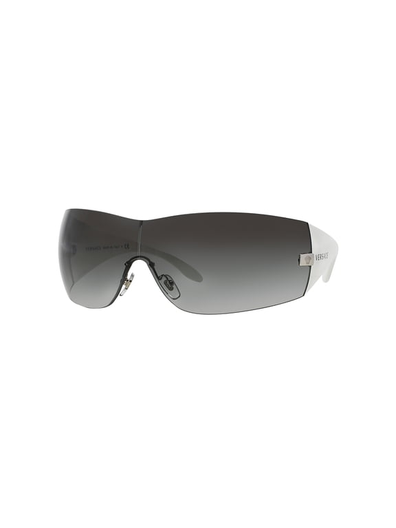 VE 2054 Plastic Womens Shield Sunglasses Silver 41mm Adult