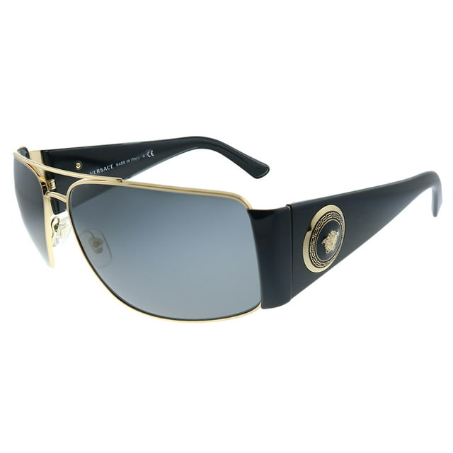 Versace VE2163-100287-63 Black Aviator Sunglasses