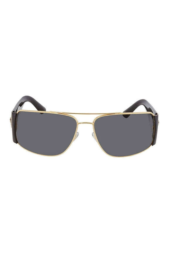 VE2163-100287-63 Black Aviator Sunglasses