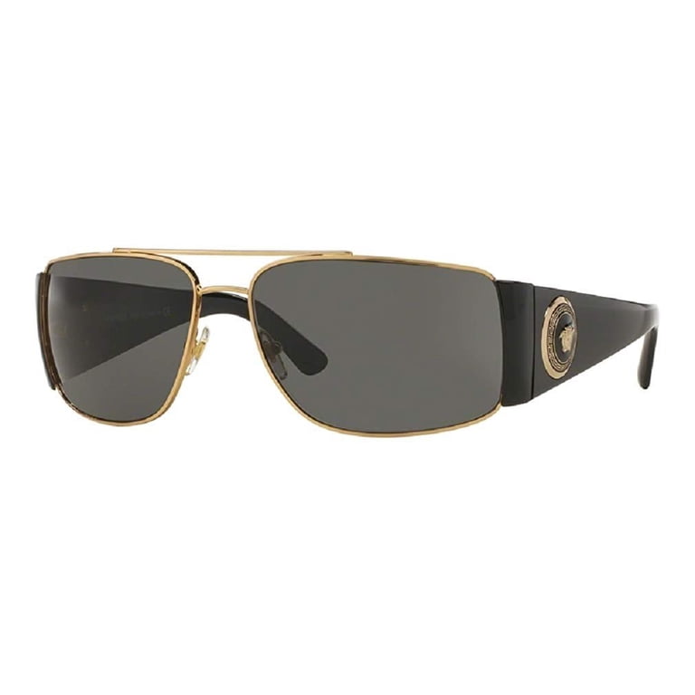 Versace VE2163 100287 63M Gold/Grey Rectangle Sunglasses For  display picture 1