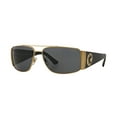 thumbnail image 1 of Versace VE 2163 Metal Unisex Aviator Polarized Sunglasses Gold 63mm Adult, 1 of 7