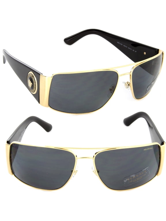 VE 2163 Metal Unisex Aviator Polarized Sunglasses Gold 63mm Adult