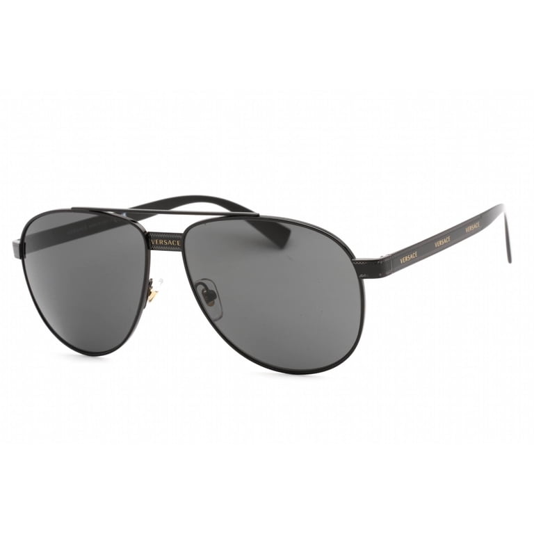 Versace VE2209 Classic Aviator Sunglasses, Lightweight Metal  display picture 2