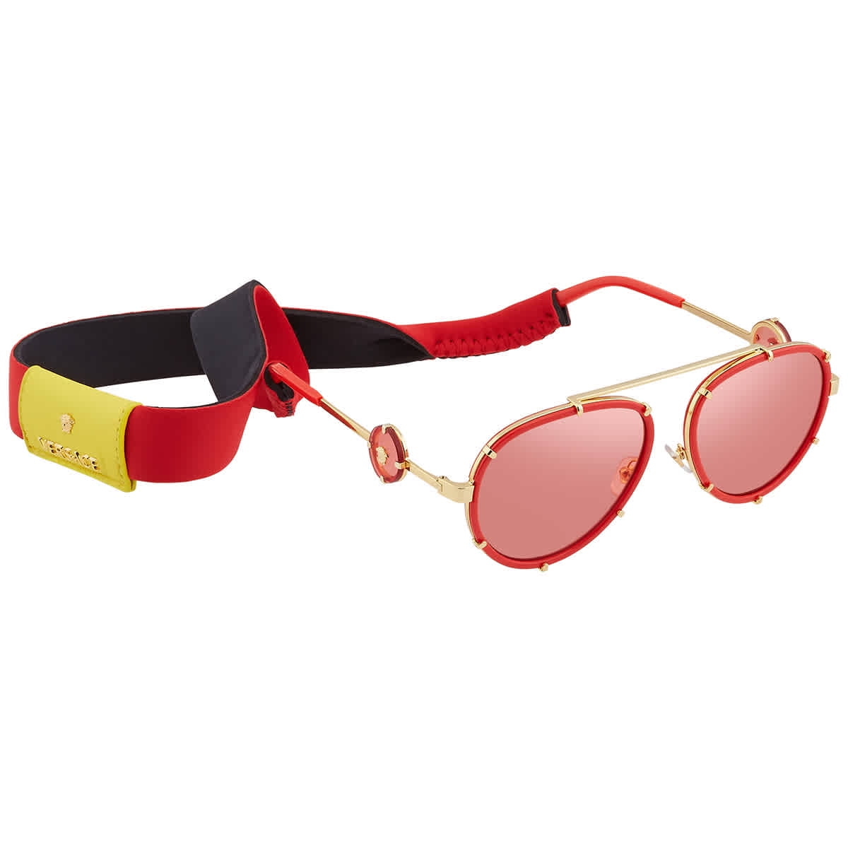 Versace VE2232 Sunglasses - (1472C8) Red/Pink Mirror Red  display picture 3