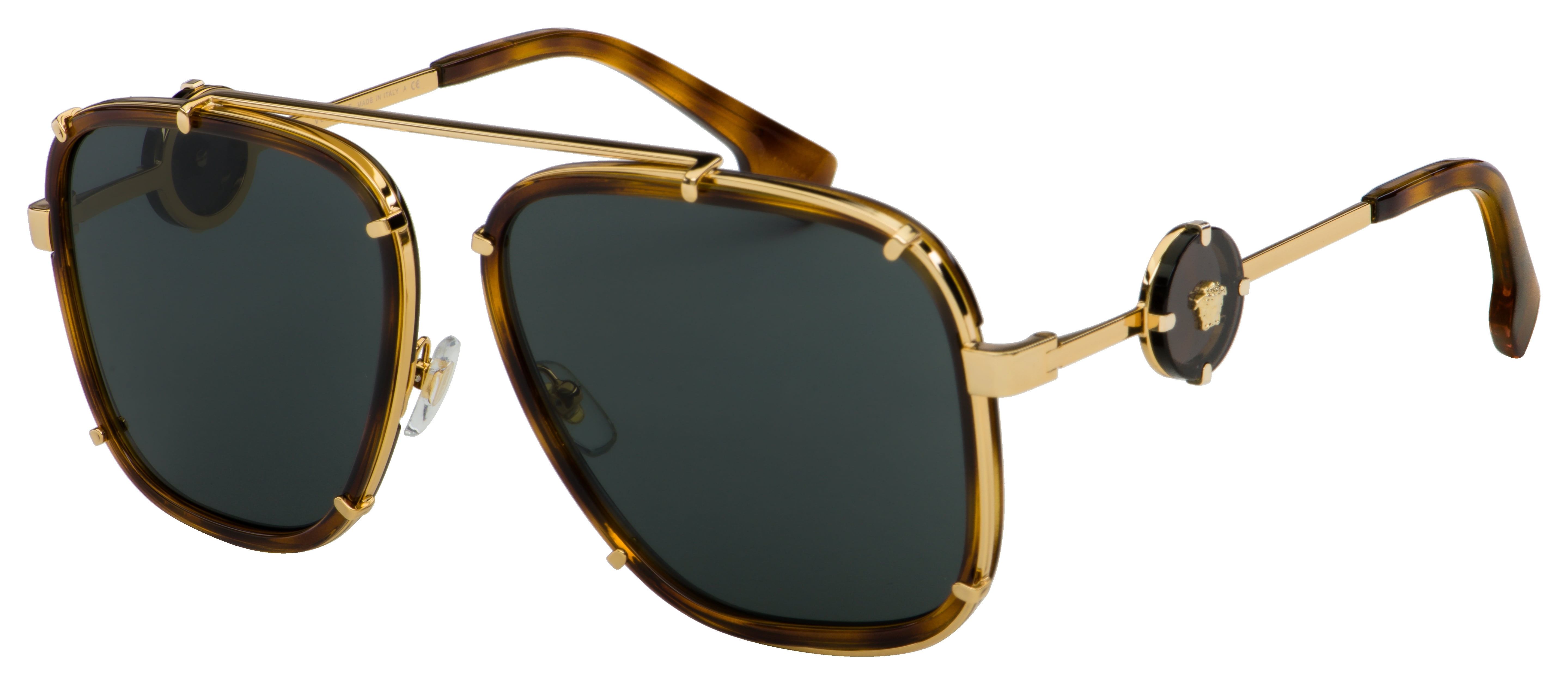 Versace VE2233 Sunglasses - (147087) Havana/Dark Gray - 60mm  display picture 3