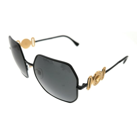 Versace Dark Gray Geometric Ladies Sunglasses VE2248 126187 58