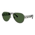 thumbnail image 1 of Versace Men's VE2289 61mm Sunglasses, Silver, 1 of 3