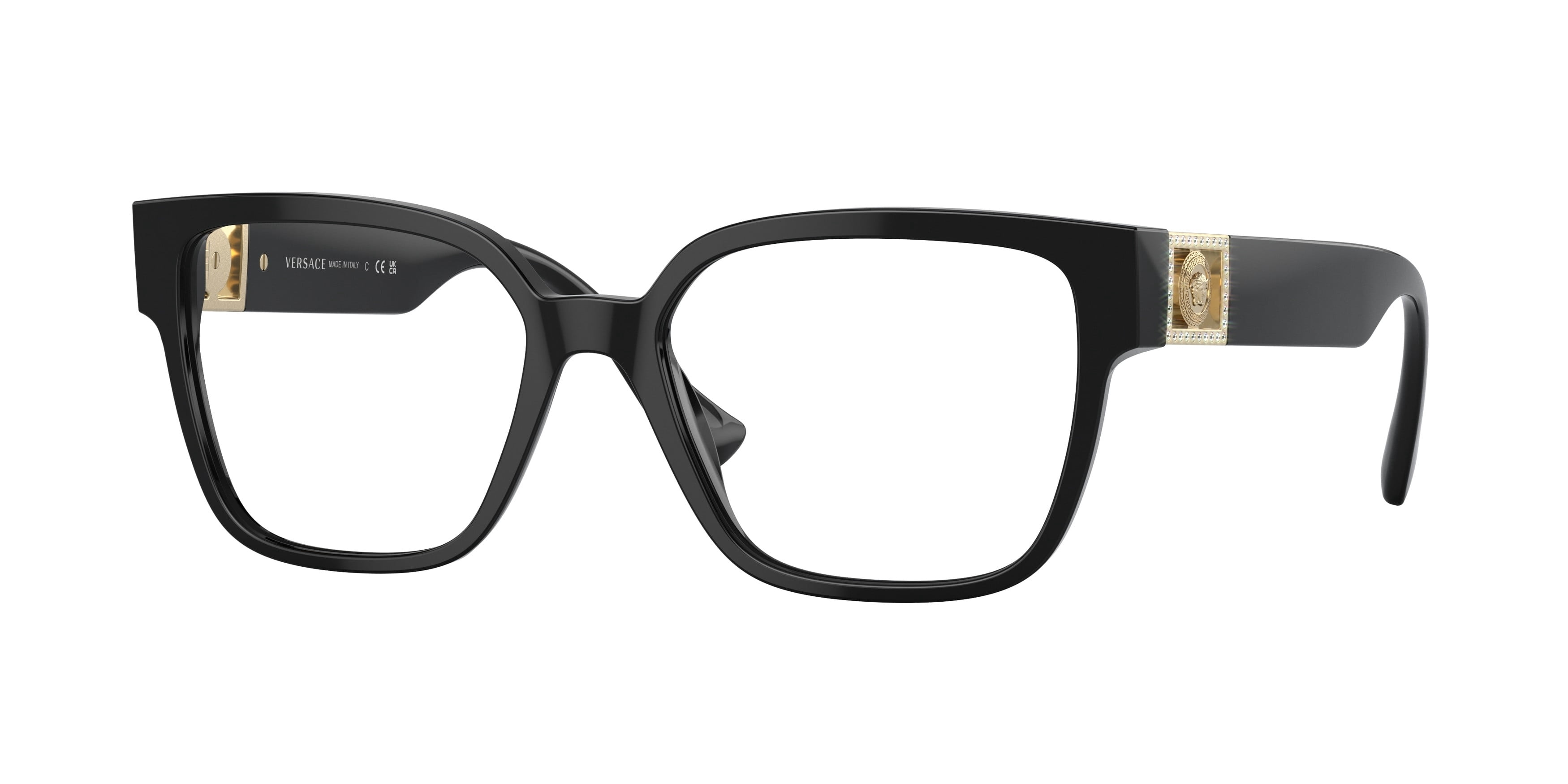 VERSACE VE3329B GB1 Black Demo Lens 54 mm Women's Eyeglasses