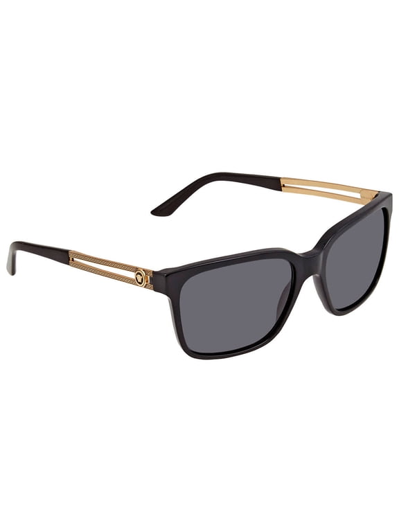 VE 4307 Plastic Unisex Square Sunglasses Black 58mm Adult