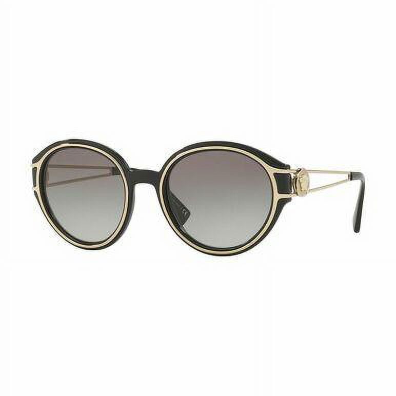 VERSACE 0VE4342 BLACK/PALE GOLD FRAME, SIZE 53