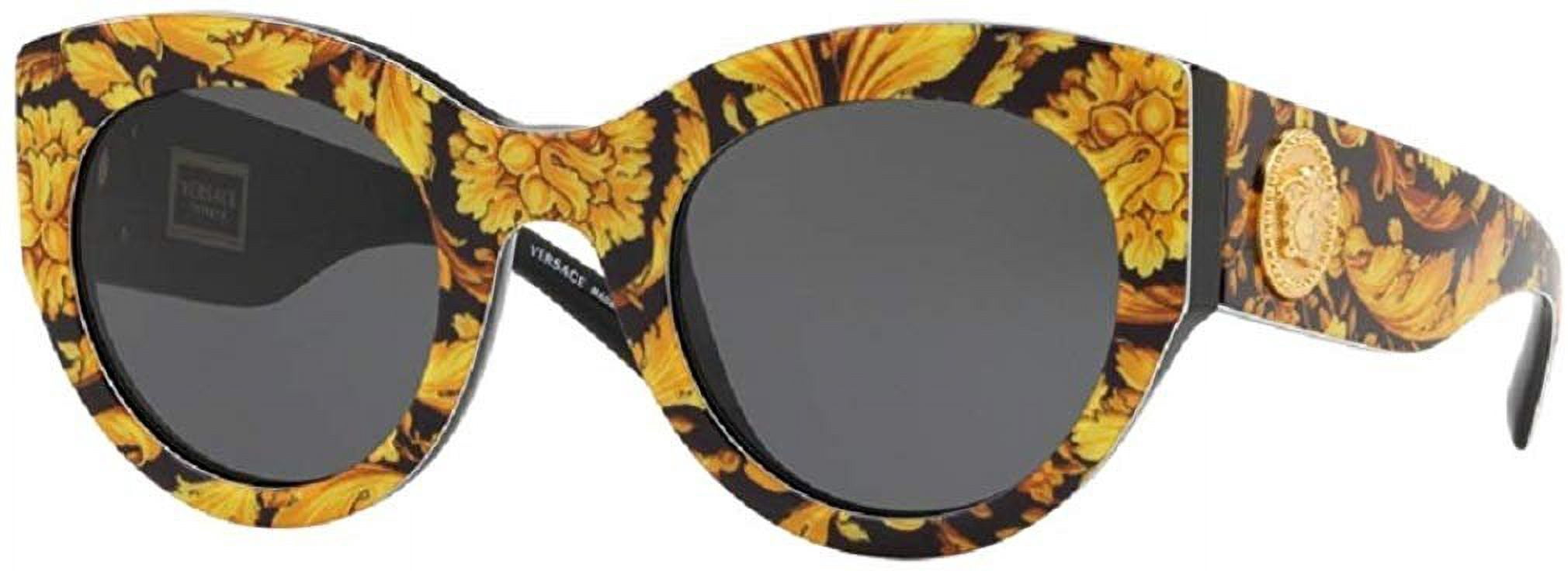 Versace VE4353 GB1/87 51M Black/Grey Cat Eye Sunglasses For  display picture 2