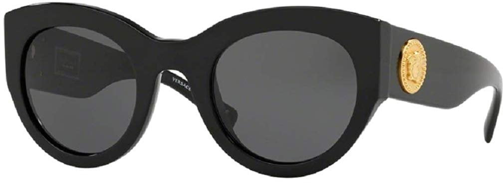Versace VE4353 GB1/87 51M Black/Grey Cat Eye Sunglasses For  display picture 3