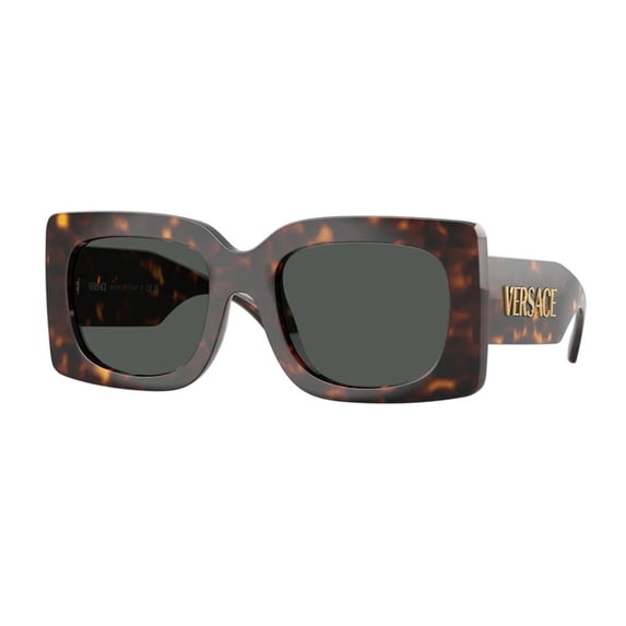 Versace VE 4496U Plastic Womens Square Sunglasses Havana 54mm Adult