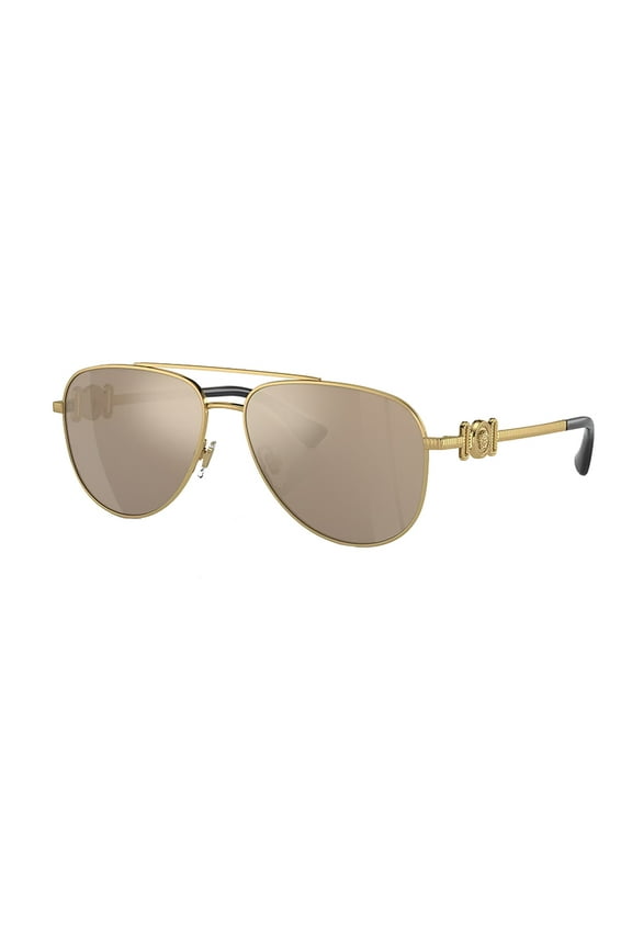 VK 2002 Metal Childrens Aviator Sunglasses Gold 52mm Adult