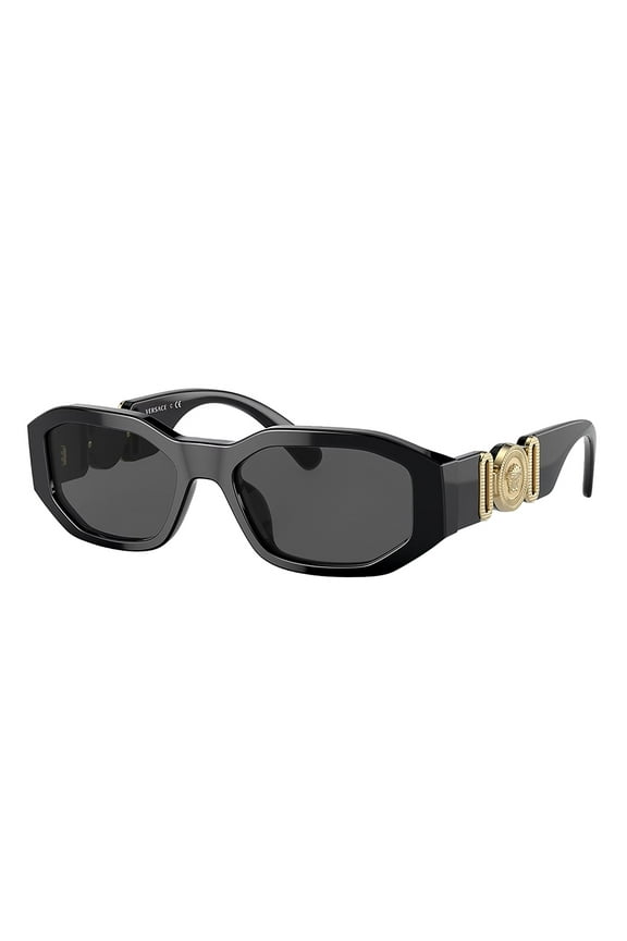 VK 4429U Plastic Childrens Irregular Sunglasses Black 48mm Adult