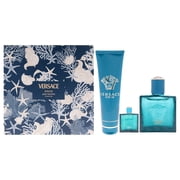 Versace Versace Eros , 3 Pc Gift Set 3.4oz Parfum Spray, 0.17oz Parfum Spray Mini, 5oz Shower Gel