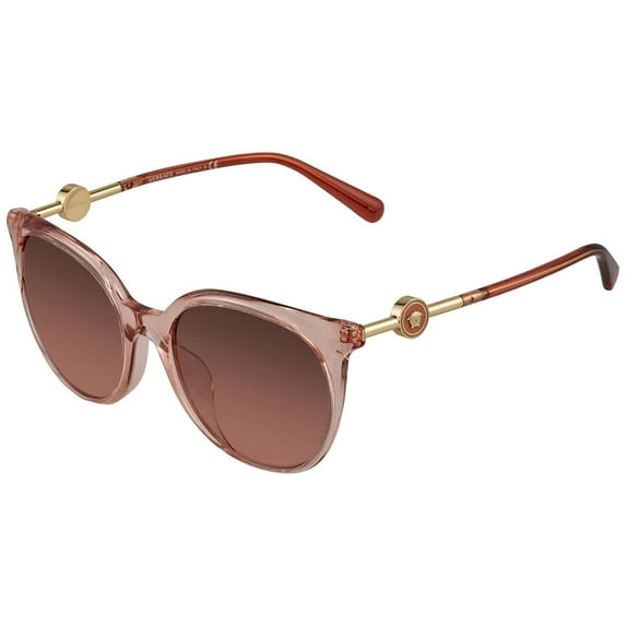Versace Violet Gradient Brown Round Ladies Sunglasses VE4404F 532214 55