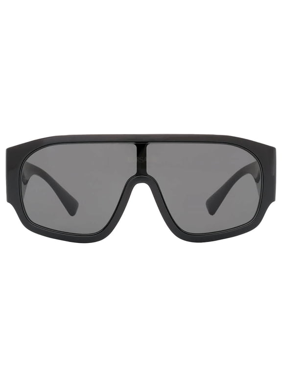 VE 4439 Plastic Womens Shield Sunglasses Black 33mm Adult