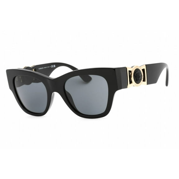 Versace Woman Sunglasses Black Frame, Dark Grey Lenses, 52MM