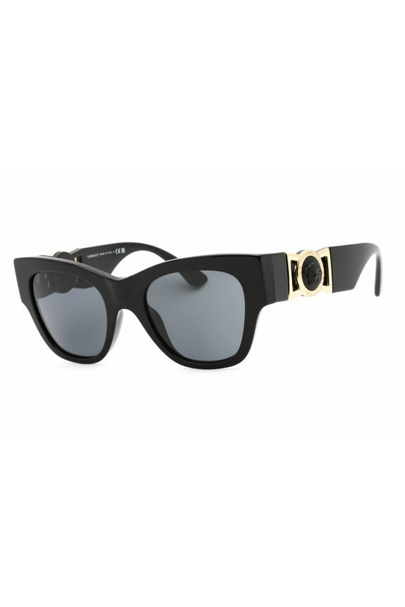 Woman Sunglasses Black Frame, Dark Grey Lenses, 52MM