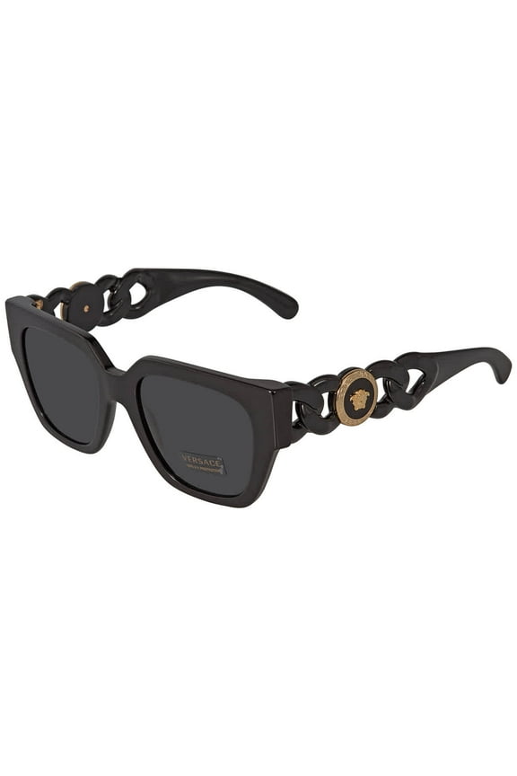 Woman Sunglasses Black Frame, Dark Grey Lenses, 53MM