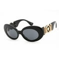 thumbnail image 1 of Versace VE 4426BU Plastic Womens Round Sunglasses Black 54mm Adult, 1 of 2