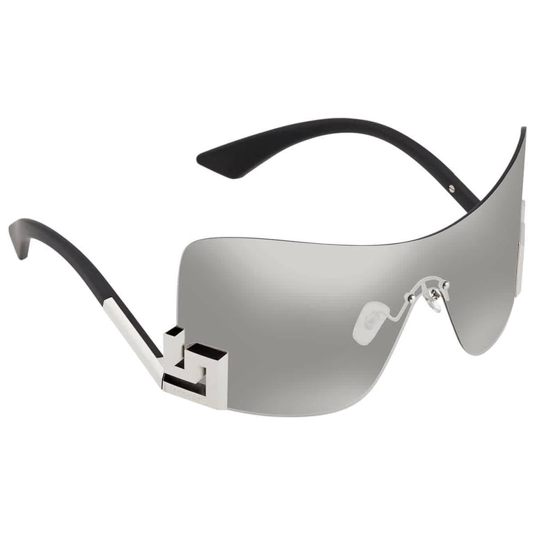 Versace VE 2240 Metal Womens Shield Sunglasses Mirror Silver  display picture 1