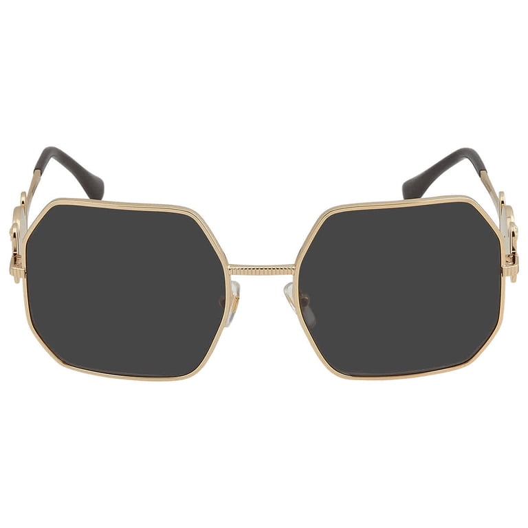 Versace Sunglasses for Women, Dark Gray, Irregular Shape 