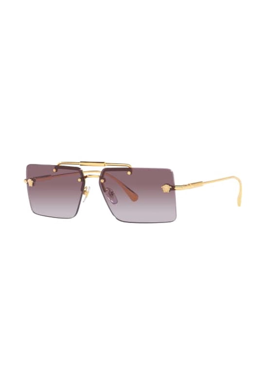 VE 2245 Metal Womens Rectangle Sunglasses Gold 60mm Adult