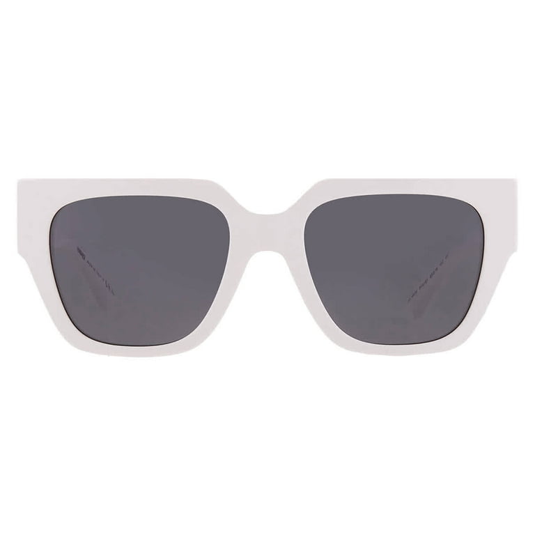 Versace Woman Sunglasses White Frame, Dark Grey Lenses, 53MM  display picture 2