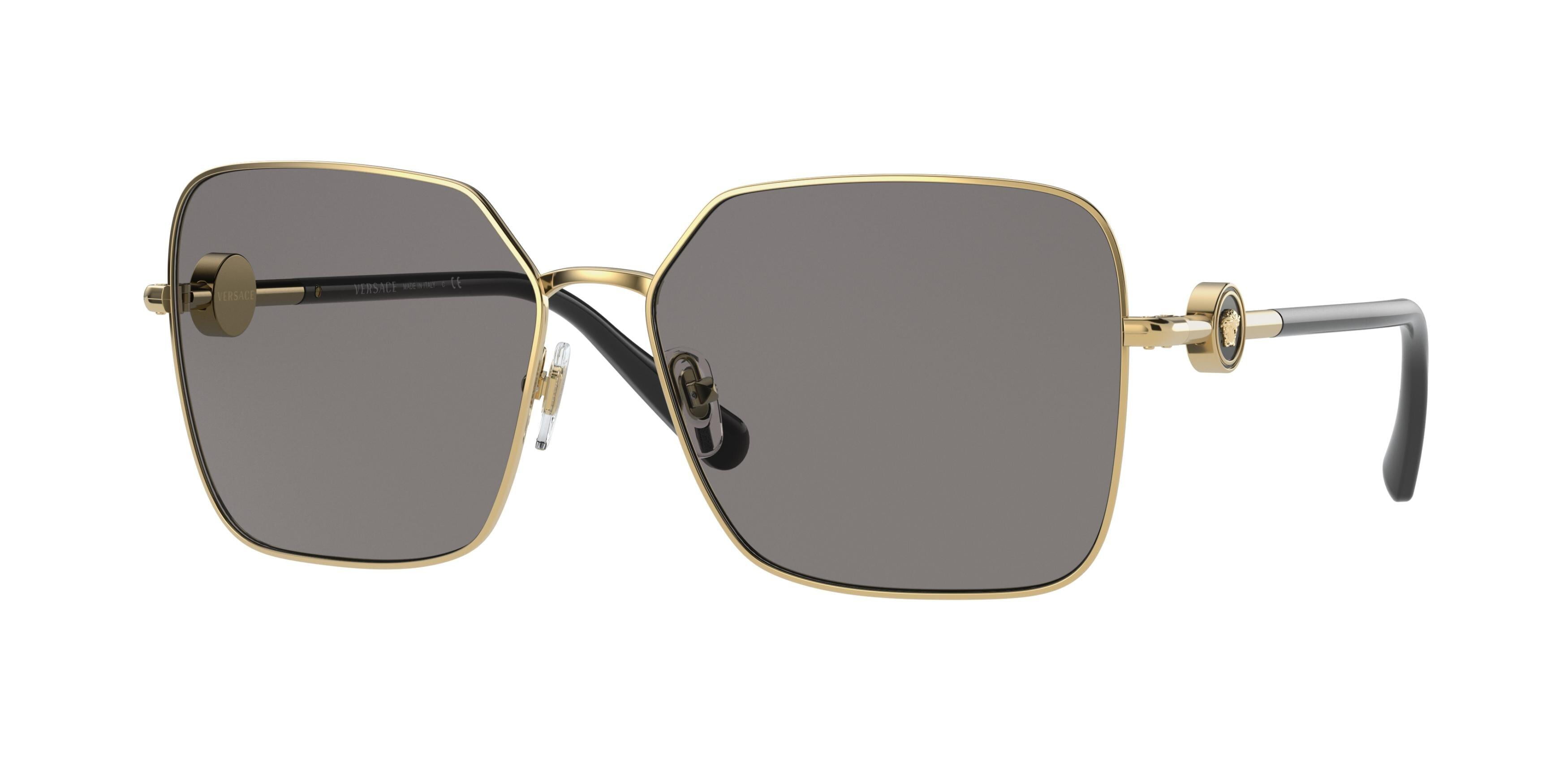 Versace Women's GoldTone Geometric Square Sunglasses Italy