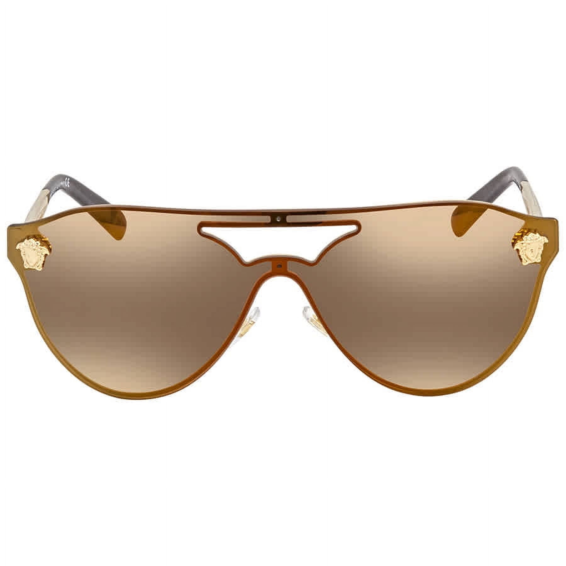 Versace Gold Metal Womens Aviator Sunglasses, 42mm, Model VE  display picture 1
