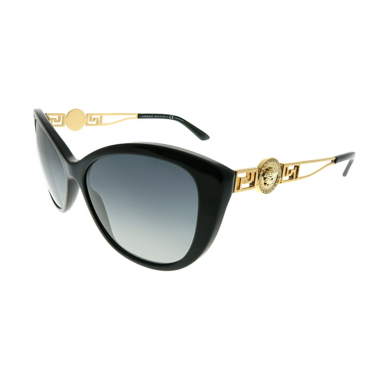 Versace Women's Polarized VE4295-GB1/T3-57 Black Butterfly Sunglasses 