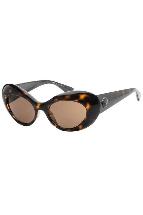 VE 4456U Injected Womens Oval Sunglasses Havana 52mm Adult